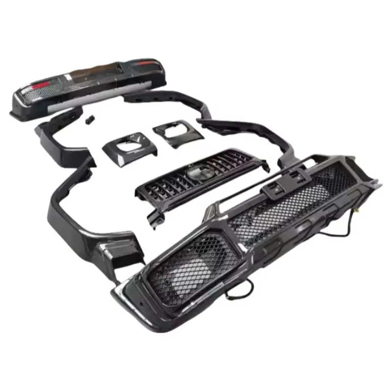 Dream Garage Upgraded Dry Carbon Fiber B-style Body Kit For Benz G-Class W464 G350 G500 G63 Front Bumper Grille Mudguar