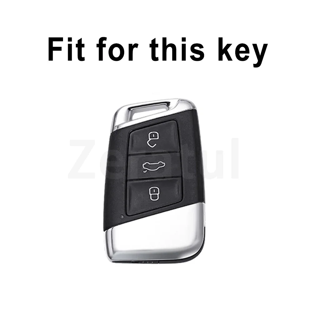 3 Buttons TPU Car Key Case Cover Shell Fob Bag Holder For Volkswagen VW Magotan Passat B8 Skoda A7 Keyless Protector Accessories