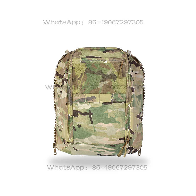 

Suitable for Outdoor Backpack Vest Special Zipper Back Plate Bag Camouflage BP07