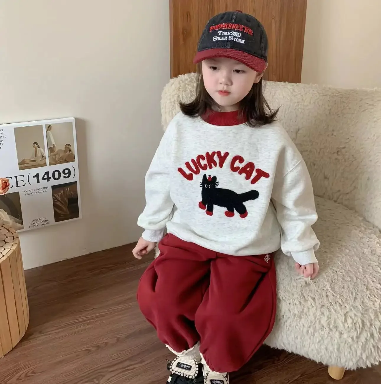 2026 Boys Sweatshirts Sets Warm Pullovers for Children Casual T-Shirts +Pants Cartoon Outfits Baby Outfits Clothing for 1-7Years 2