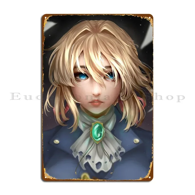 Violet Evergarden Metal Plaque Painting Printed Club Bar Cinema Club Tin Sign Poster