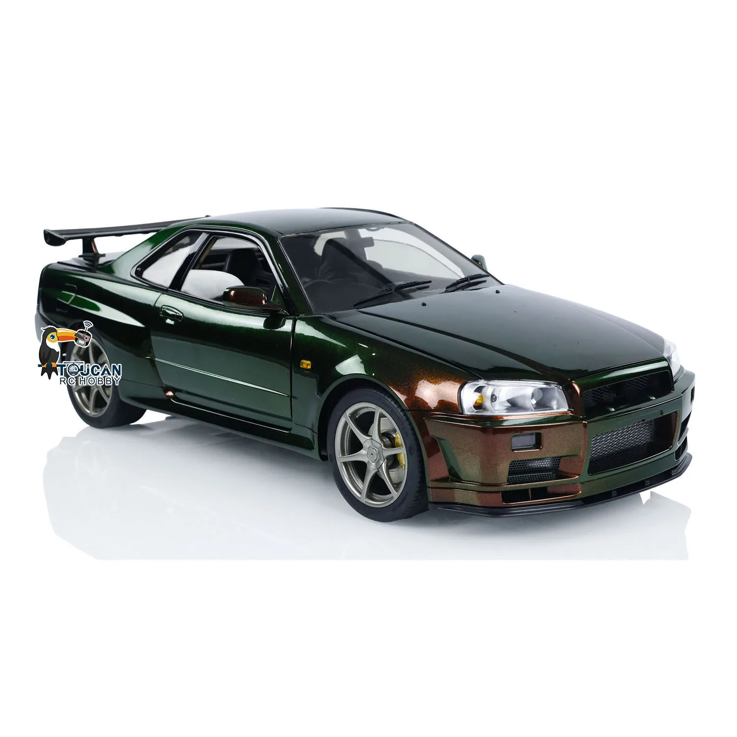 RTR Capo High Speed 1/8 Racing Drift Cars Metal 4x4 Remote Control R34 2-Speed Transmission Model Brushless Toy Light Fun Gift