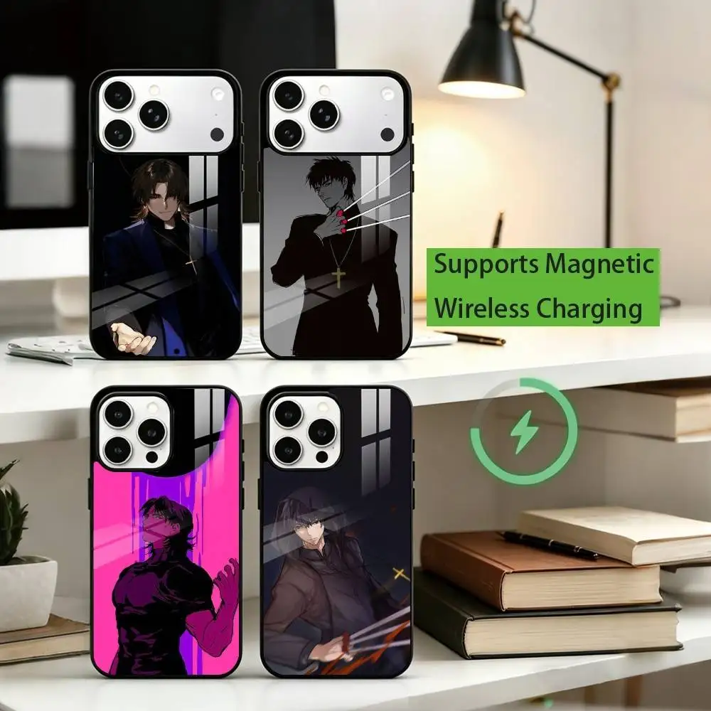 

A-Anime Fate Kotomine Kirei Phone Case For iPhone17,16,15,14,13,12,11 Plus,Pro Allows magnetic wireless charging