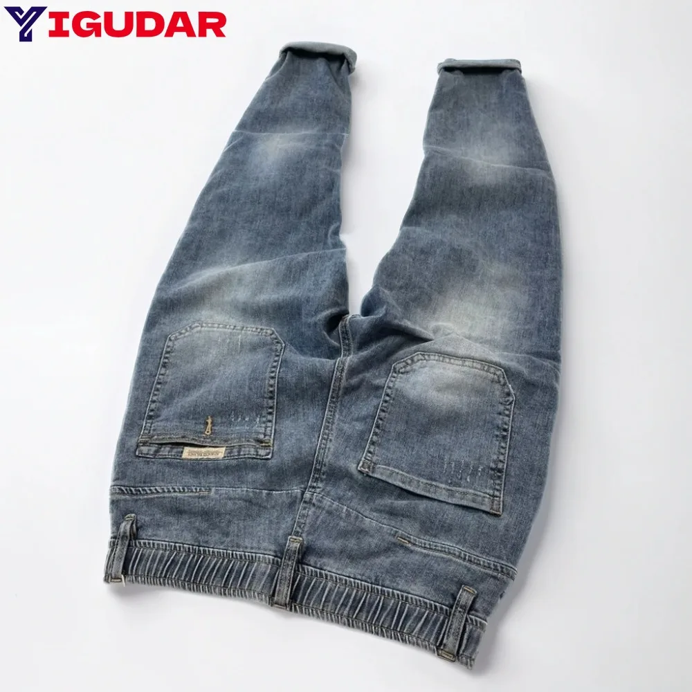 

Autumn New Men's Jeans Men's Slim Small Feet Long Pants Elastic waist Stretch Men's Casual Wear pantalones hombre men clothing