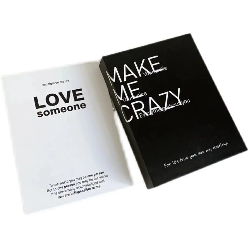 Minimalist Letter A5 Card Holder Refillable Binder Album for Polaroid & Trading Cards Kpop Photocard Collect Book Gift for Fans