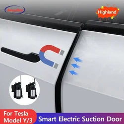 Soft Closing for Tesla Model Y 3 2016-2024 Highland 4-Door Anti Pinch Smart Auto Electric Suction Door Lock Closing Opening