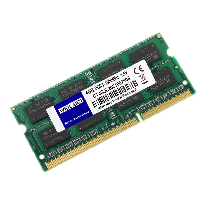 Memoria ram DDR3 DDR3L 2GB 4GB 8GB 16GB PC3 1333 1600MHZ 1,5V PC3L-10600 12800 1,35V SO-DIMM Memoria RAM para Notebook portátil