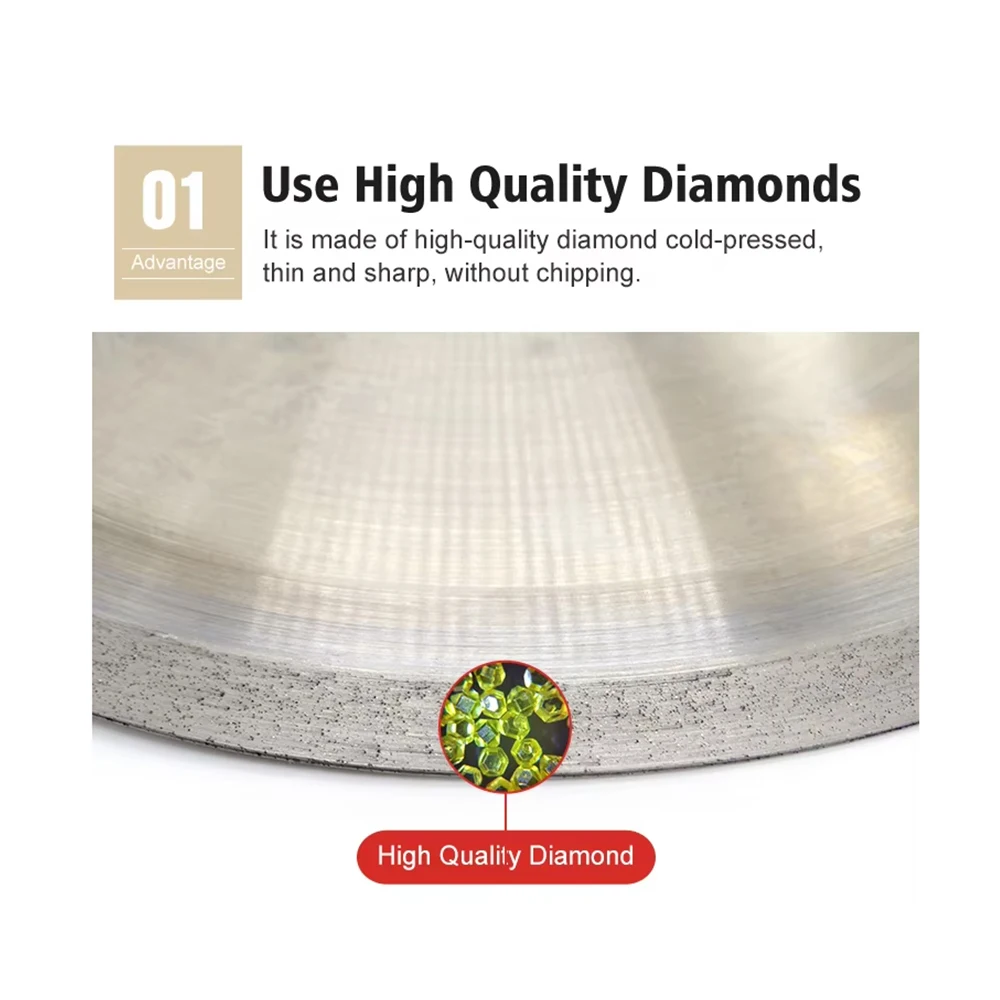 100 إلى 350 مللي متر أسطوانة تقطيع الماس لملحقات دوارة عجلة طحن بتصميم ماسة سوبر رقيقة شفرة المنشار عجلات مجوهرات حجر زجاجي #3