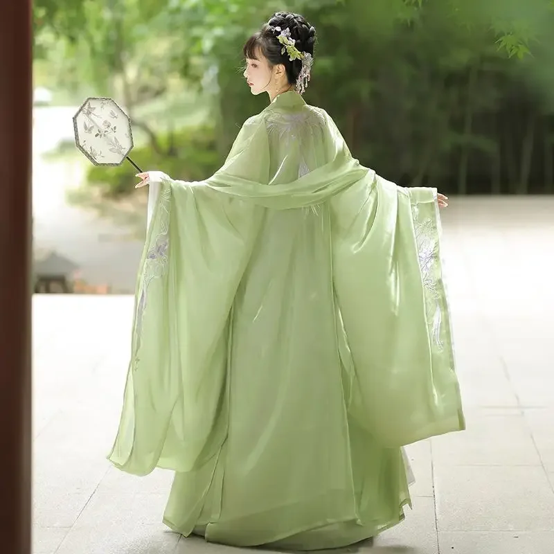 

Hanfu Dress Women Chinese Traditional Embroidery Vintage Hanfu Female Carnival Cosplay Costume Hanfu Red Green Purple Plus Size