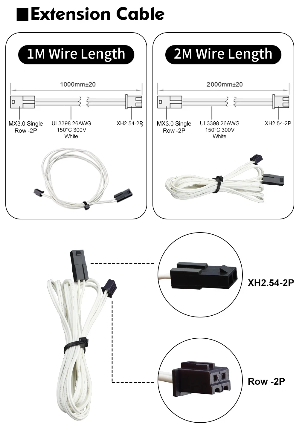 C Trianglelab ® Glaskopf 100K 3950 1M & 2M 100k Ohm B3950 Thermistor 280 ℃ für Ender 3 CR10 Ender 5 Rapido Hotend – Detail 31