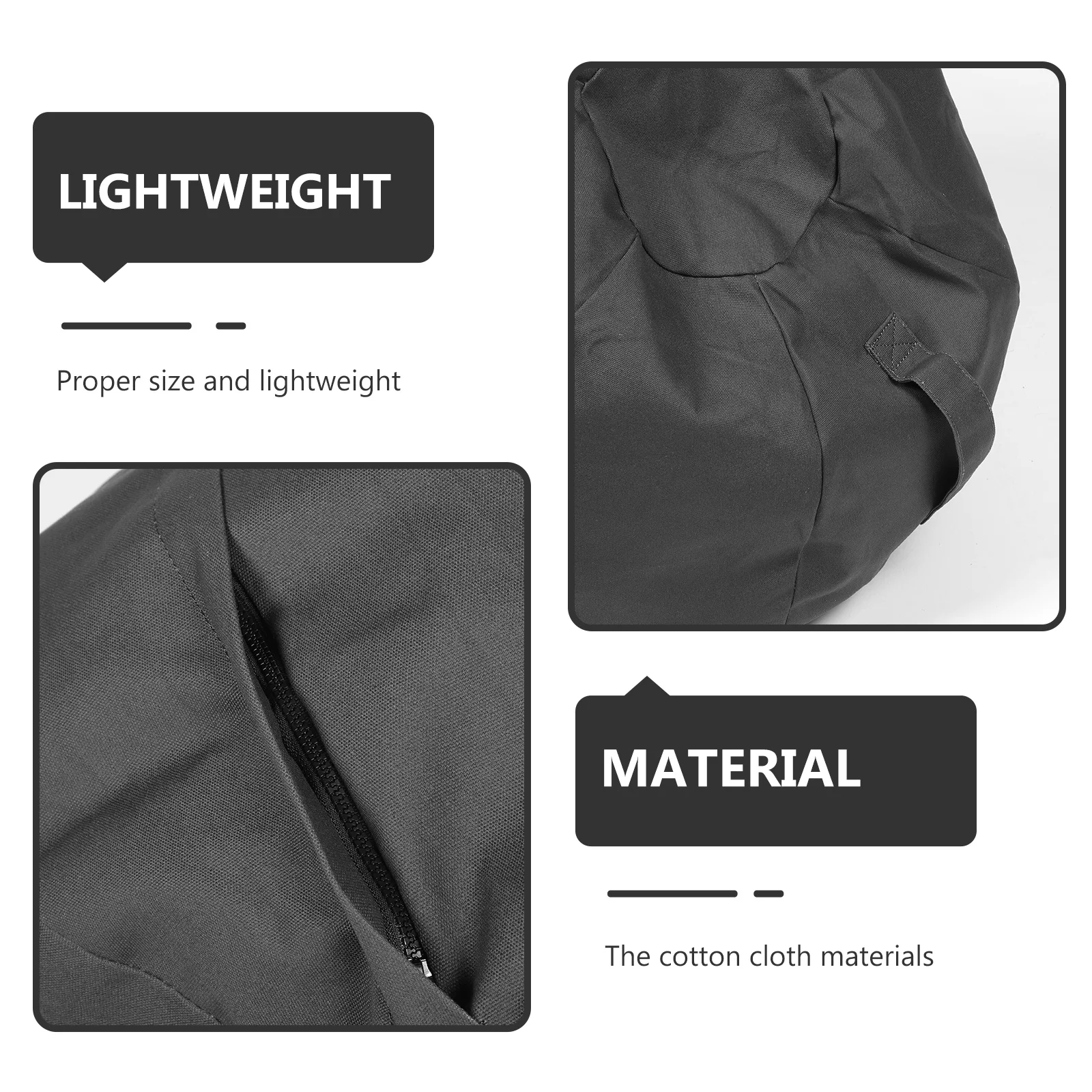 غطاء كرة اليوغا قطني مقاوم للاهتراء وغير قابل للانزلاق وقابل للغسل وقابل لإعادة الاستخدام وخفيف الوزن للتمرين المنزلي وكرة التمارين الرياضية واللياقة البدنية