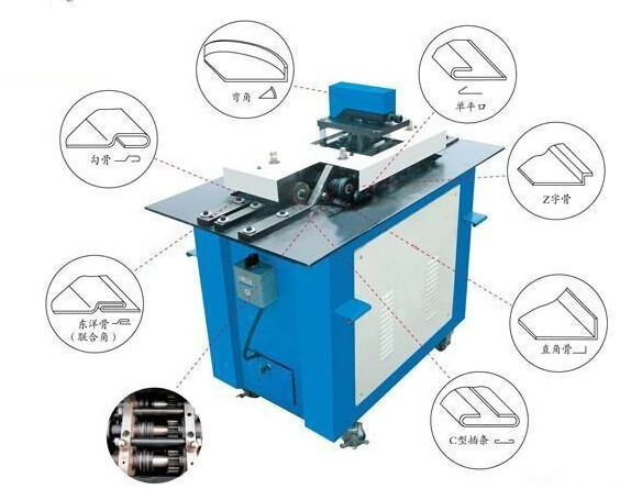 

Air Duct Pipe Manufacturing Equipment Square Plate Joint Biting Machine Metal Lock Forming Machine for Stainless Steel