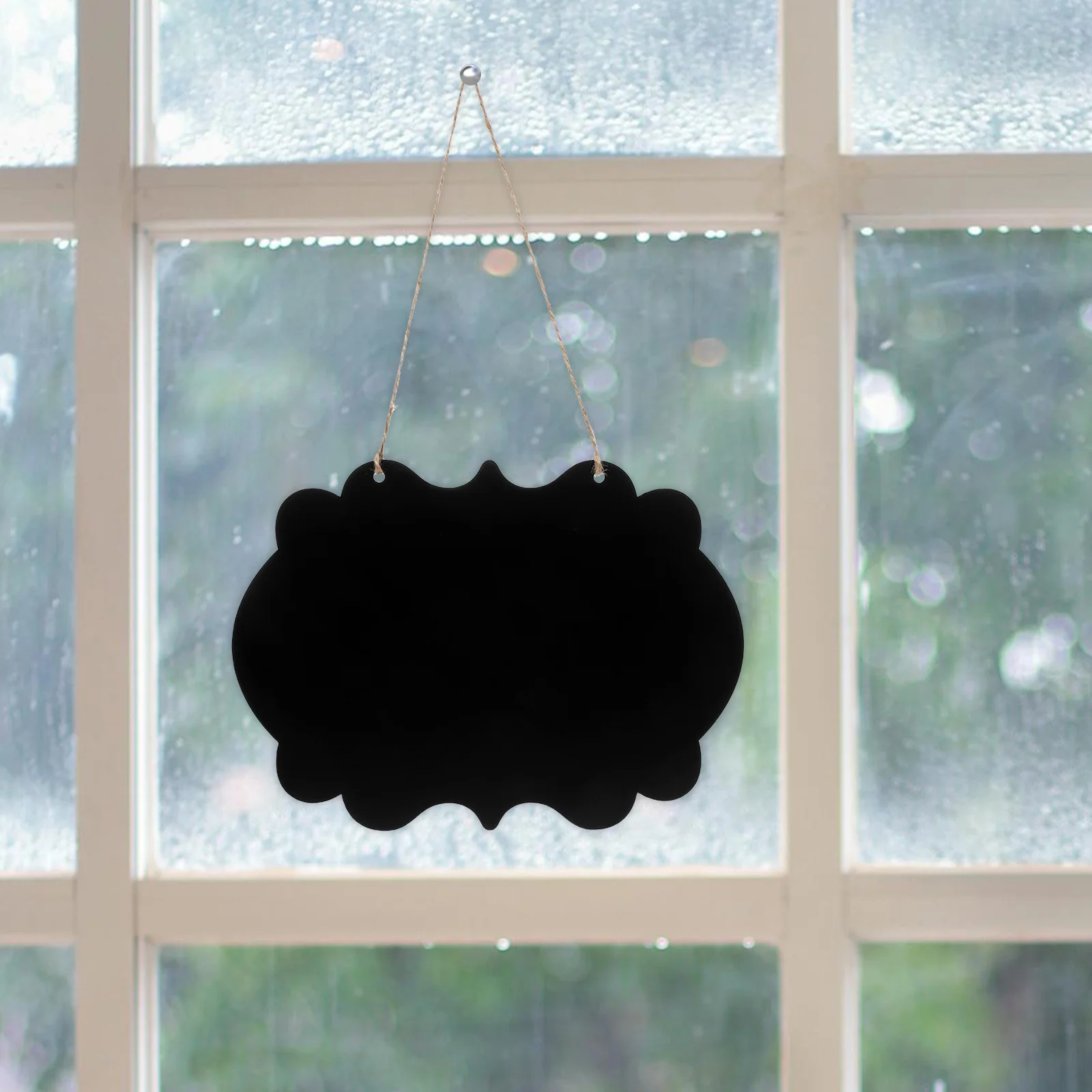 Двусторонняя подвесная деревянная доска для сообщений, декоративная доска для заметок для домашнего офиса, сада, ресторана