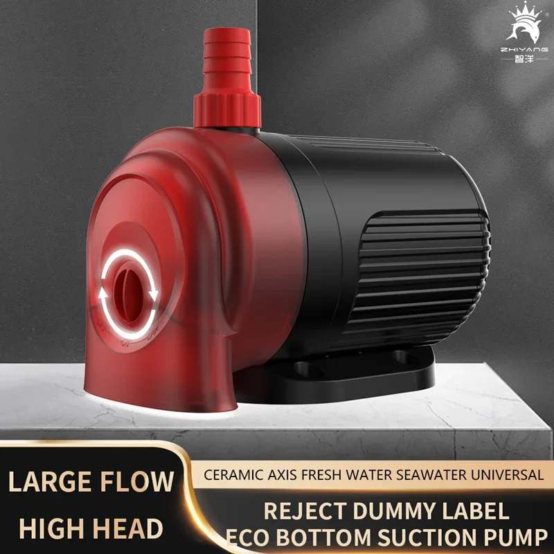 110V 220V Aquarium Garden Pond Water Circulation Fish Tank Water Pump Silent Submersible Pump Fish Pool Bottom Suction Pump