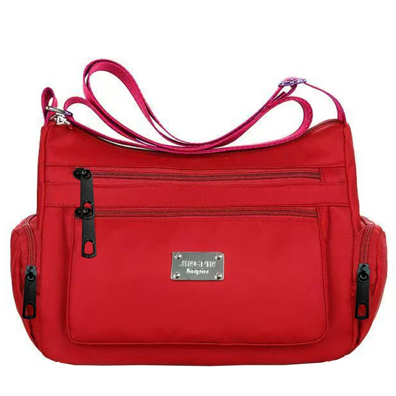 Everyday Versatile Water-resistant Nylon Shoulder Bag Trendy Multi-color Design, Practical Layout for Weekend Short Trips image 4