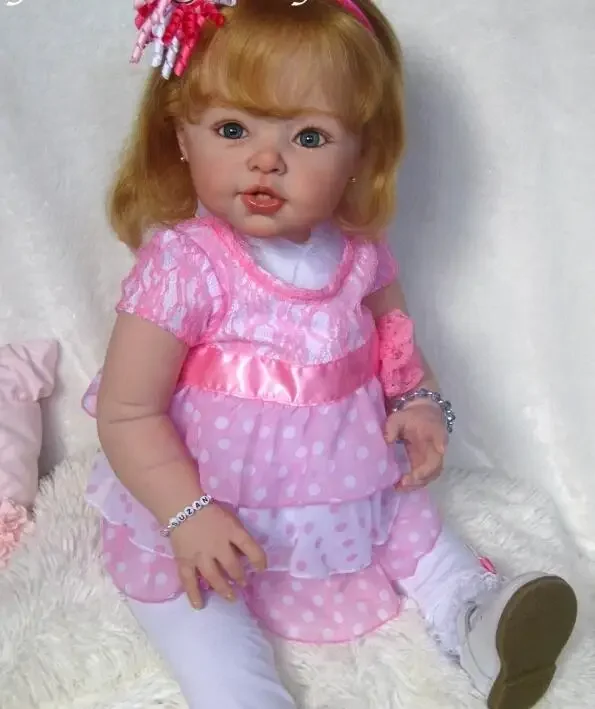 30Inch Unfinished Big Size Reborn Doll Kit DIY Soft Touch Doll Blank Parts with Cloth Body