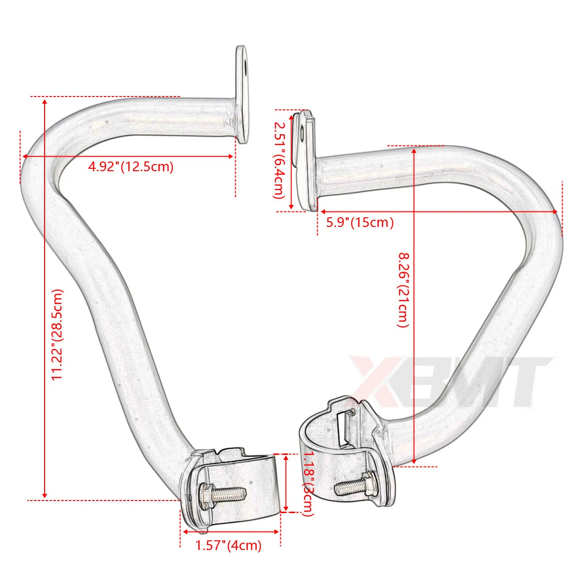 Motorcycle Engine Guard Crash Bar Bumper For Honda CB1100 CB1100EX CB1100RS 2010-2019