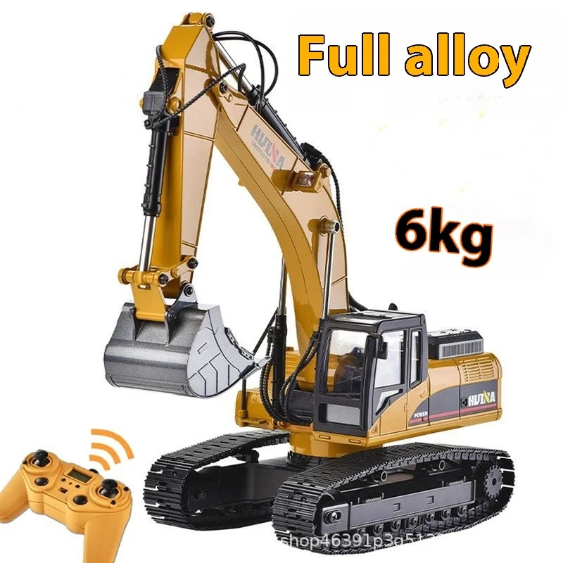 HN580 remote control excavator full alloy imitation hydraulic 23-channel toy car large excavator boy toy gift