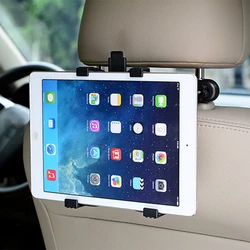 Car Stand Seat Rear Headrest Mounting Bracket Car Rear Pillow Holder Tablet Telescopic For iPad Tablet 7-11 Inch Car Accessories