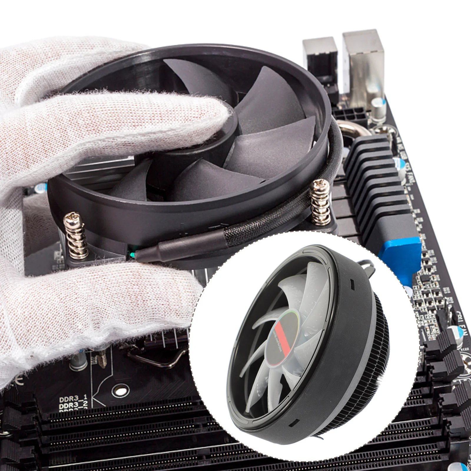 12Cm Hydraulic Bearing Rgb Led Cooling Fan For Desktop Computer Case Cpu Cooler 28Dba Quiet 56Cfm High Airflow Computer Radiator