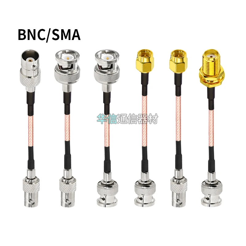 2Pcs 15cm BNC to SMA Female Male SMA-J RG316 RF Cable Extension Cord Connector Pigtail Jumper Coaxial WiFi GSM 4G Antenna