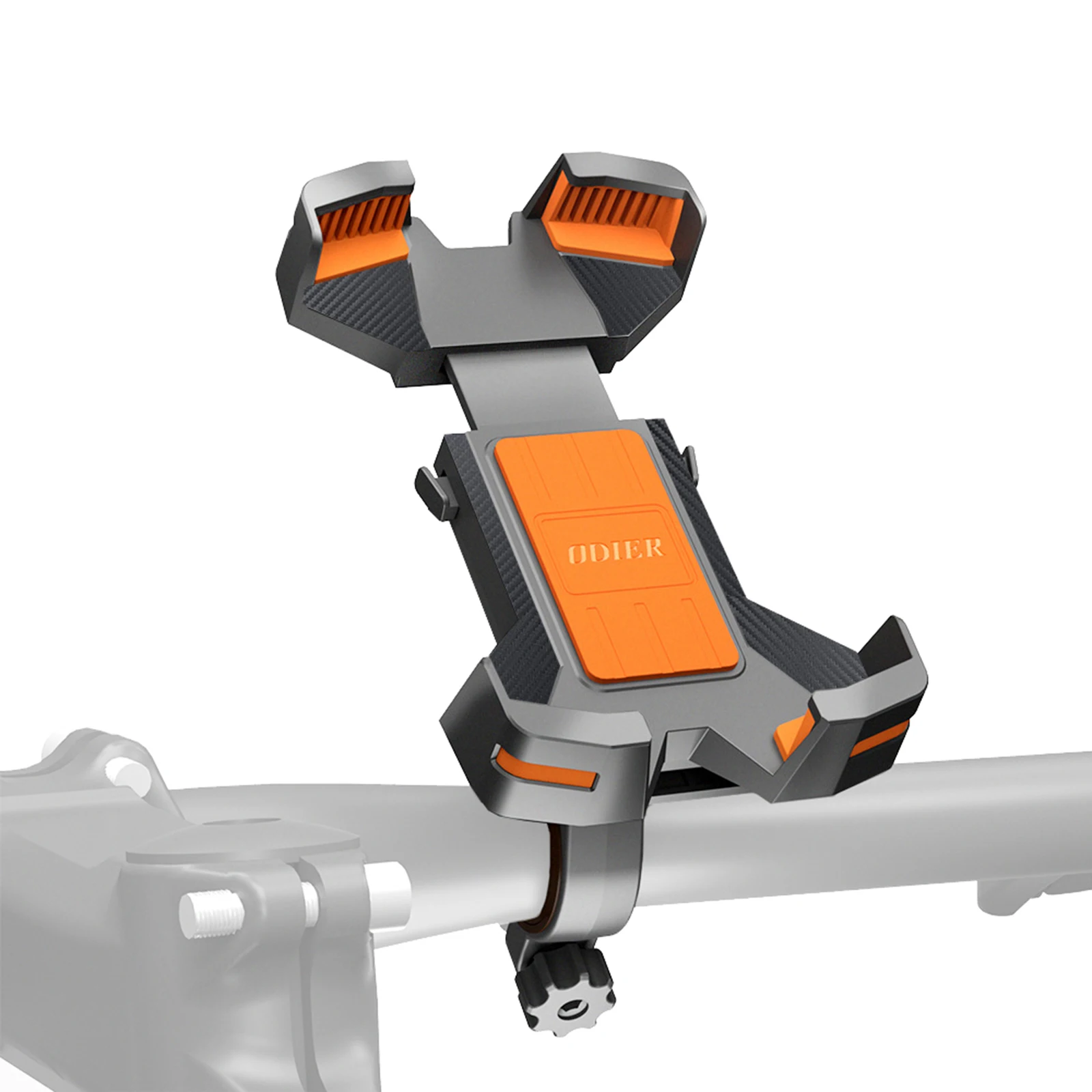 ODIER rowerowy uchwyt na telefon komórkowy Anti-Shake uchwyt na telefon motocyklowy regulowany uchwyt nawigacyjny do rowerów EBike motocykl