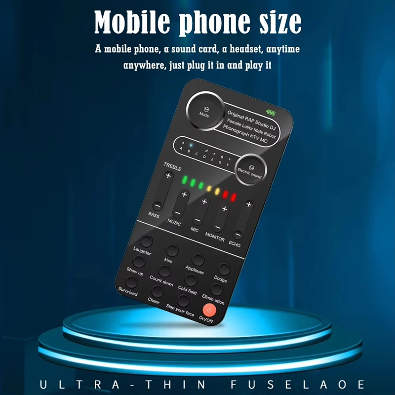 

K9 Sound Card Set Portable Voice Converter with 9 Sound Effects