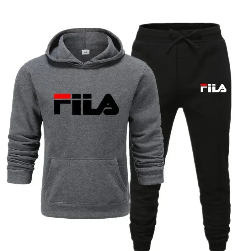 Men's fall/winter suit: Comfortable casual pullover top, stylish sporty pants