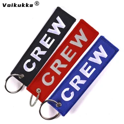 Voikukka-Llavero con letras bordadas en ambos lados, etiqueta colgante para bolso, 3 colores, venta al por mayor