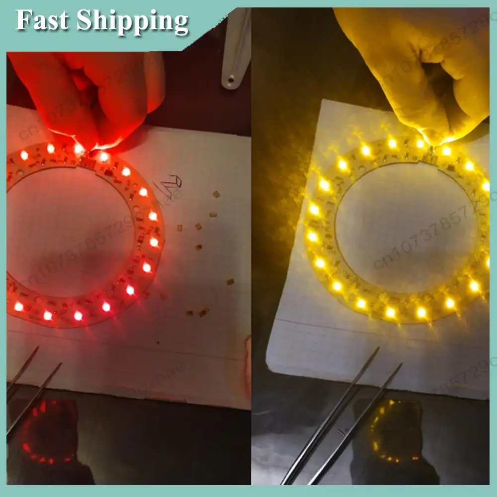 -A01R 100PCS 3528 Amber+Yellow PLCC-4 Reverse Pole ,617Nm+587Nm , 50MA 2V 0.1W Bicolor SMD LED Lamps Light Beads LAYT67B