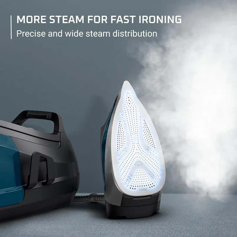 Rowenta Iron Perfect Steam Pro roestvrijstalen zoolplaat Professioneel stoomstation voor kleding 1,1L verwijderbare tank Snel opwarmen