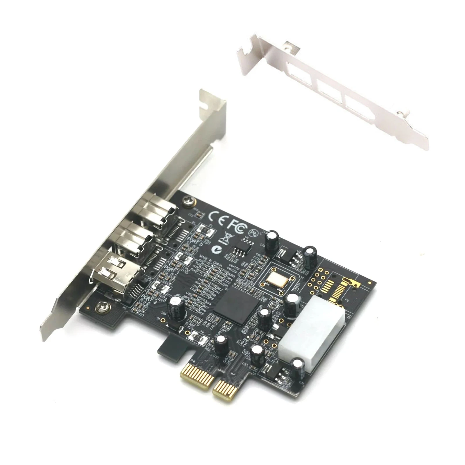 PCI-Express to 1394 A+B Controller Card For Firewire 800 DV Audio Video Capture