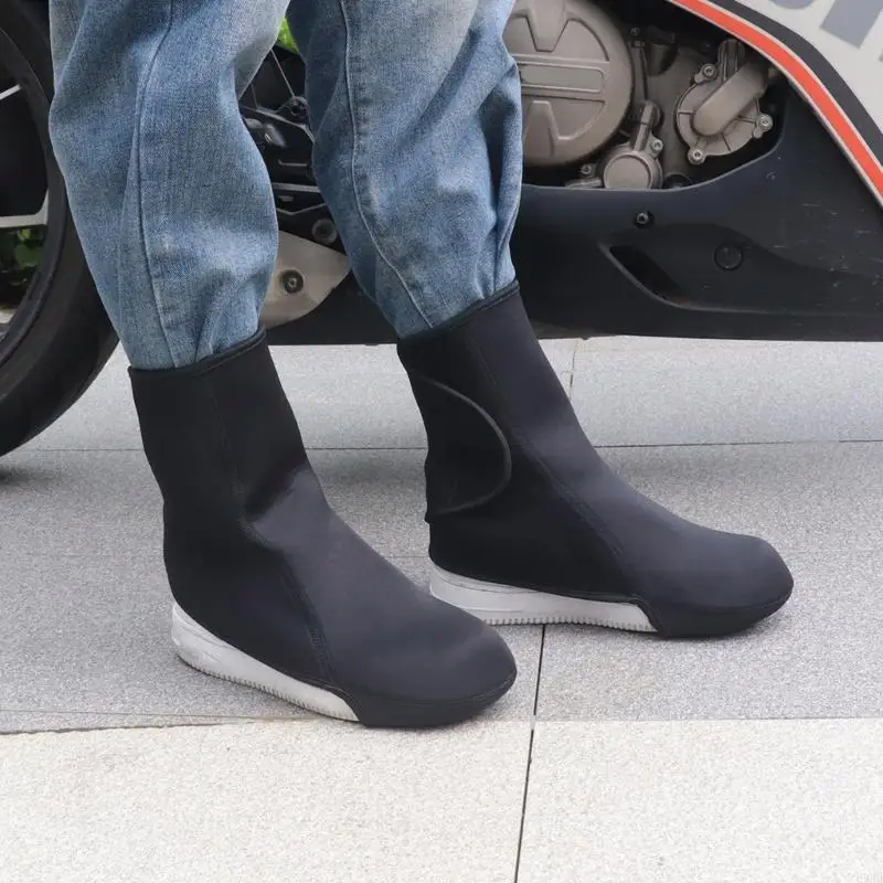 

Waterproof Shoe Covers Reusable Nonslip Rain Boot Shoe Covers Folding Overshoes for Cycling Fishing Washing Enduring 69HD