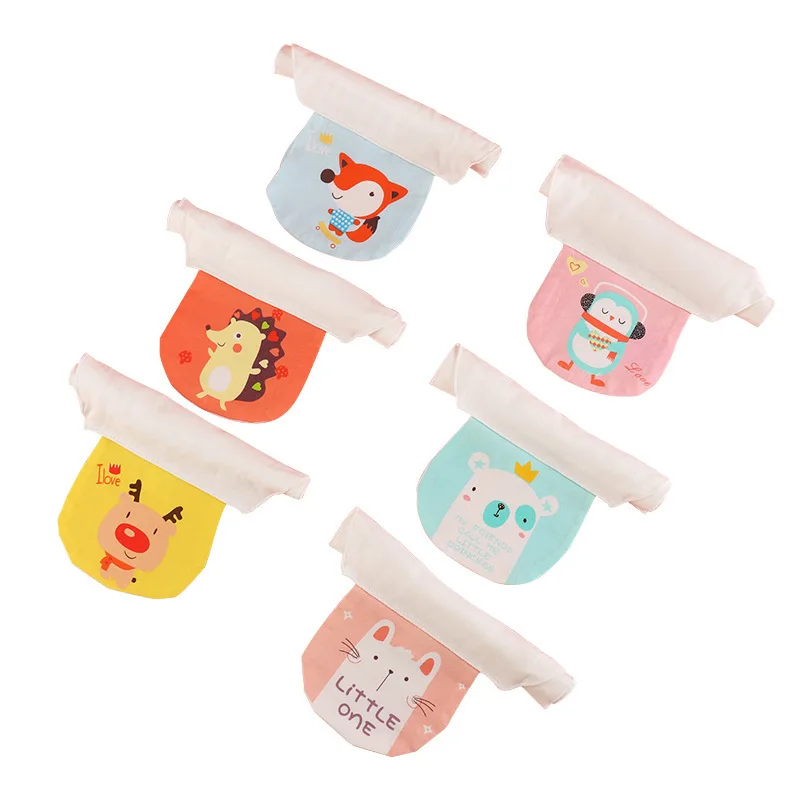 

Baby Cotton 4-layer Gauze Cartoon Children 's Pad Towing Animal Modeling Children' S Sweat Towel Cotton Cloths Baby Bib