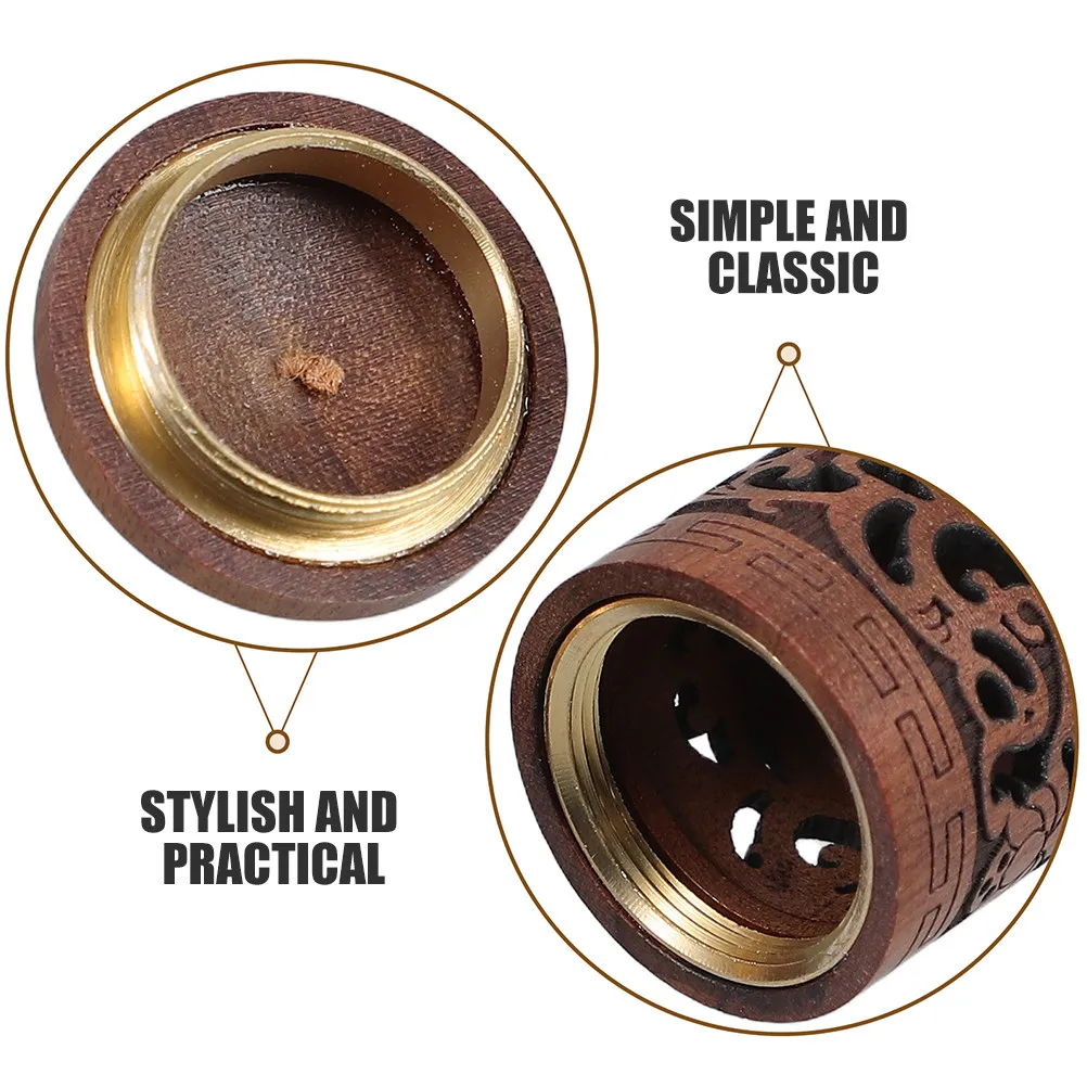 3Pcs Handcrafted Wooden Lotus Diffuser Pendant Necklace Aromatherapy Air Freshener Portable Car Home Office Fragrance Decor