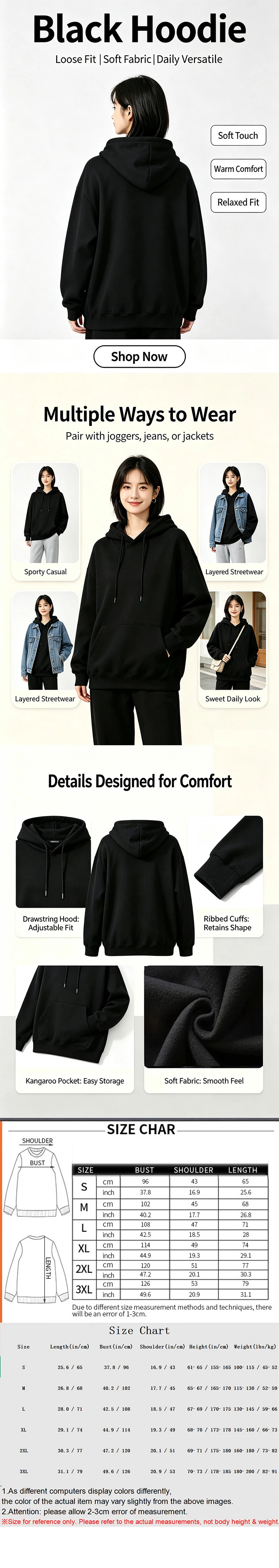 Ein locker geschnittenes Kapuzensweatshirt mit einem trendigen Spinnen-Motiv, ideal für Damenmode im Winter und Herbst. – Detail 1