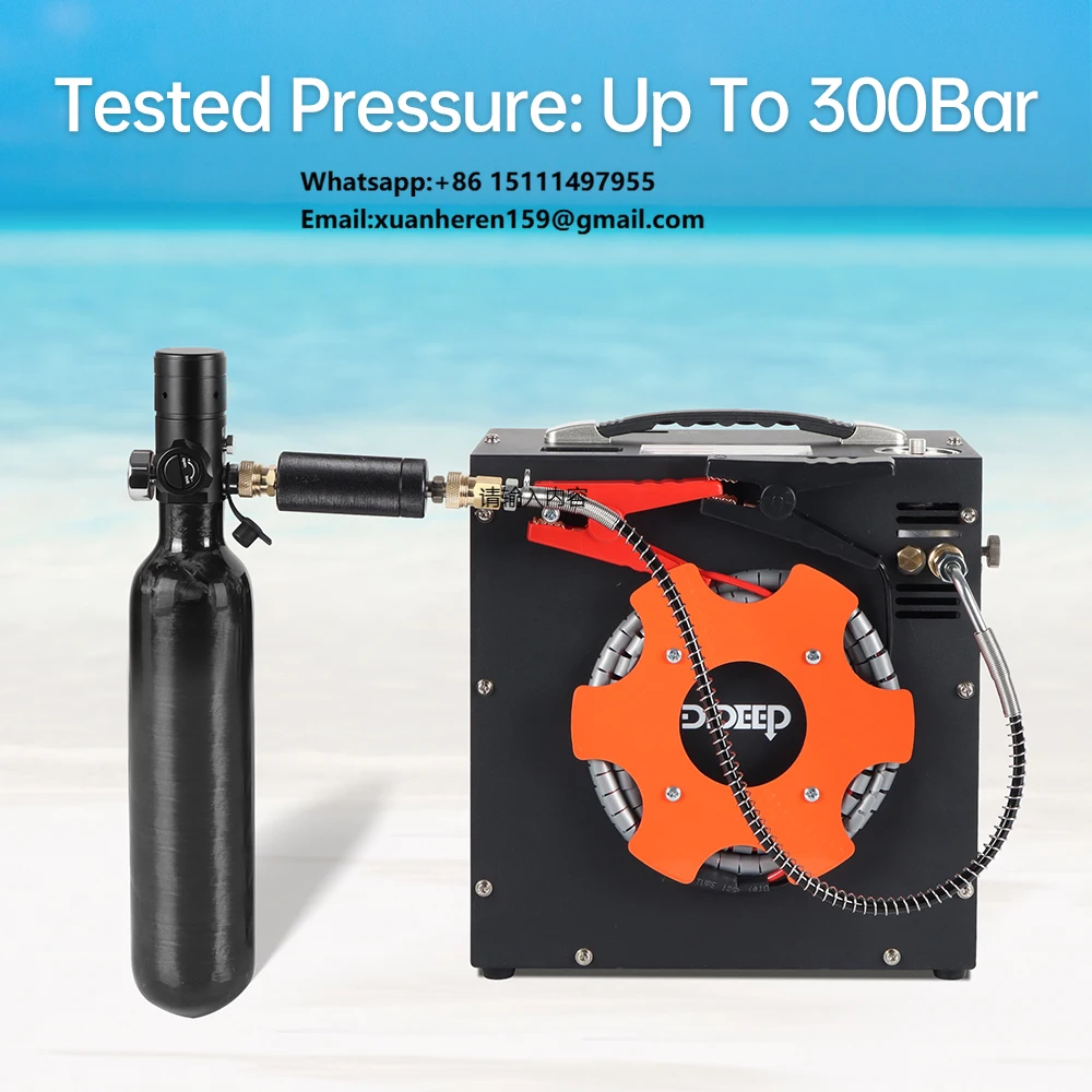 DIDEEP High Pressure PCP Diving Tank Cylinder Car Portable Electric Air Pump Compressor