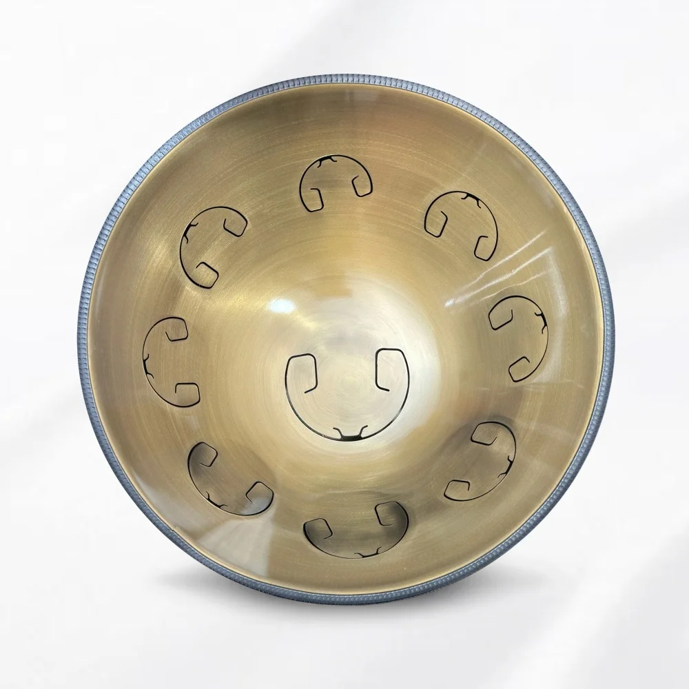 Customizable Stainless Steel Handpan B-Integral 9-Note Tibi Tongue Drum Musical Instrument Chamber