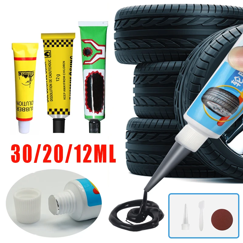 Car Tire Repair Glue Outer Tire Side Fill Cracks Scratches Strong Repair Tire Tool Wear Resistant High Temperature Vinyl