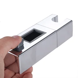 1PC Adjustable Square Slider Bar Handset Bracket Bathroom Shower Head Slider Holder Bathroom Wall Mounted Bar Slider Clamp