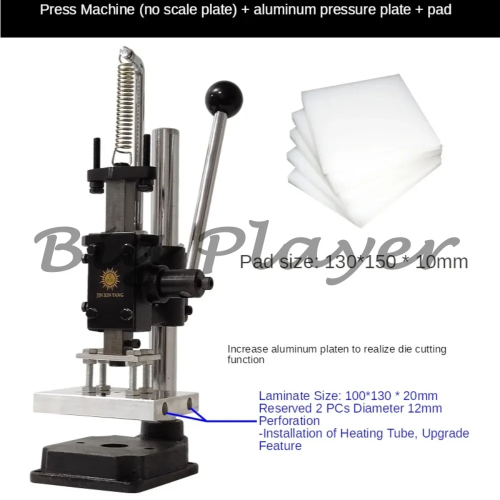 Máquina de Perforación Manual para Cuero, Máquina de Estampado Manual, Máquina de Troquelado Manual, Prensa Manual de Perforación Silenciosa