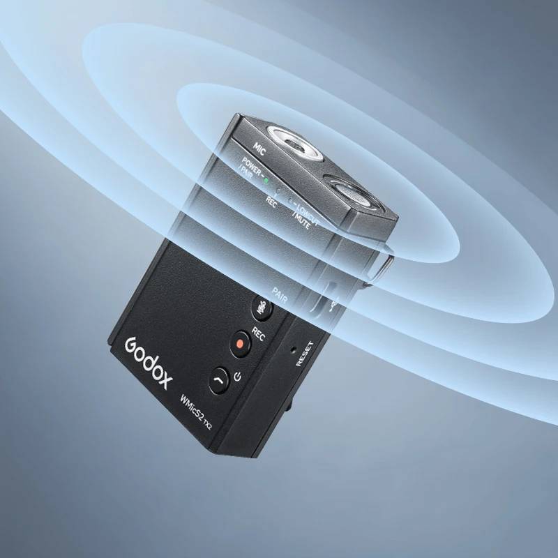 Godox WMicS2 UHF ขนาดกะทัดรัดระบบไมโครโฟนไร้สายสำหรับกล้อง,Ccamcorders, Ssmartphones,เครื่องบันทึก,เม็ด,เครื่องผสม