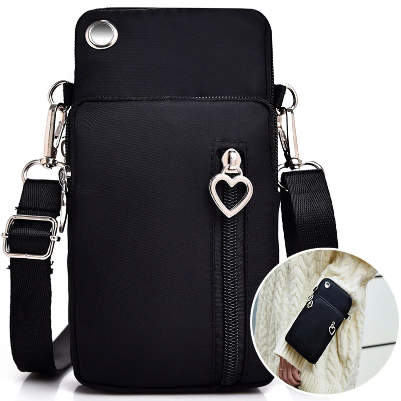 Men Woman Messenger Bag Mini Shoulder Bag Diagonal Multi-Function Mobile Phone Bag Outdoor Earphone Pouch Sports Bag