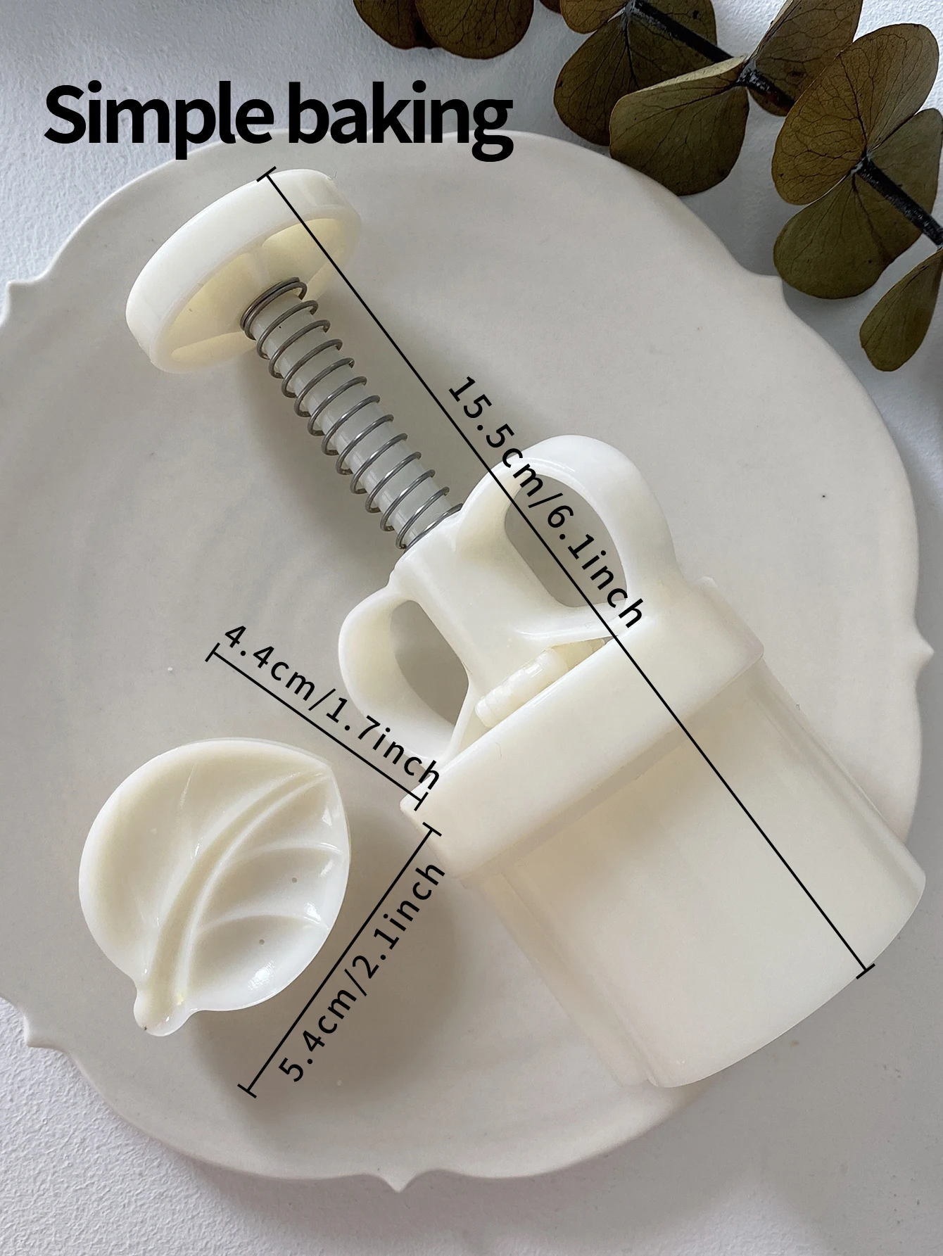Leaf-Shaped Pastry Molds, Green Bean Pastry Making Tools, Mid-Autumn Festival Mooncake Molds, Hand-Pressed Maamoul Molds