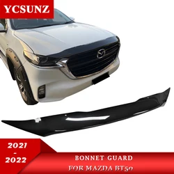 Bonnet Protector Accessories For Mazda bt50 BT-50 2021 2022 Tinted Guard Bug Shield Hood Deflector Parts YCSUNZ