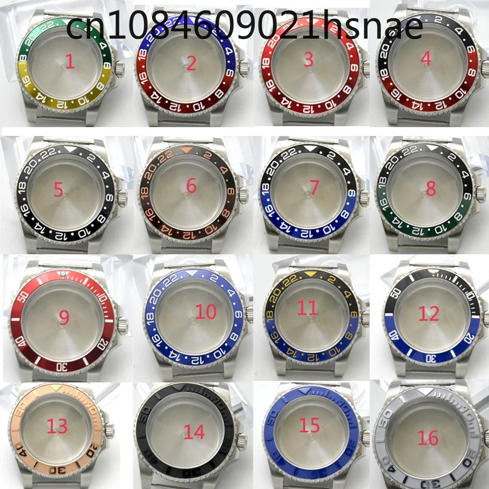 Flat Sapphire Mirror 316L Stainless Steel Case for NH35A/NH36A Movement Case Watch Accessories