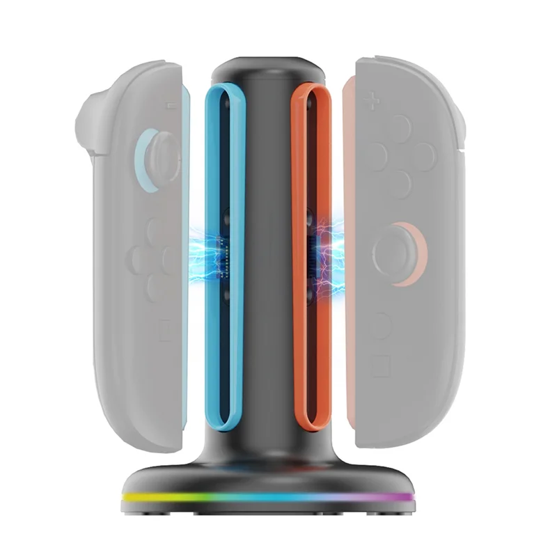 【Shopper’S Favorite】For NS For Switch 2 Compatible 4-In-1 Magnetic Charging Station With Fast Charge Dock For Joy-Con Controller