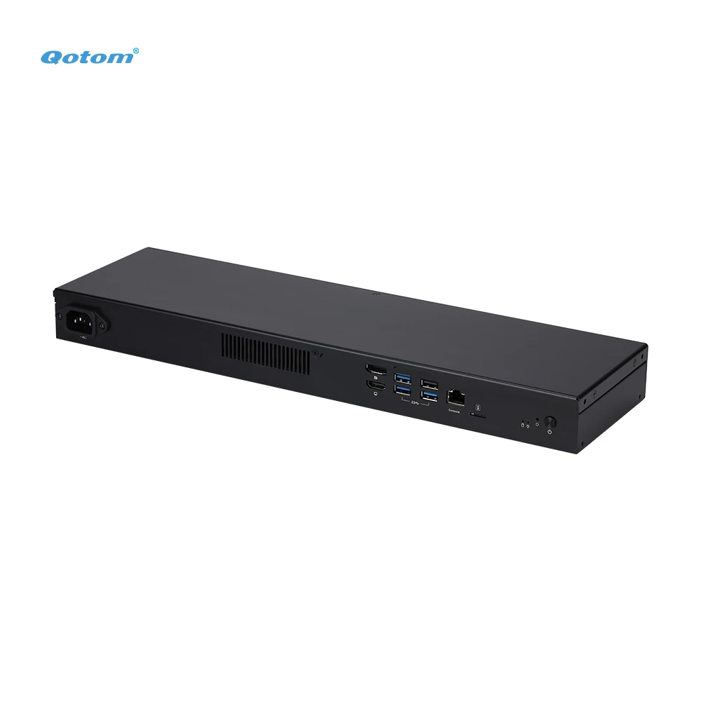 1U Rack Barebone Mini PC Q10900H6 Series N100/ i3-N305 Processor 2x 10G LAN 4x 2.5G LAN DDR5 RAM NVME SSD DIY Soft Router