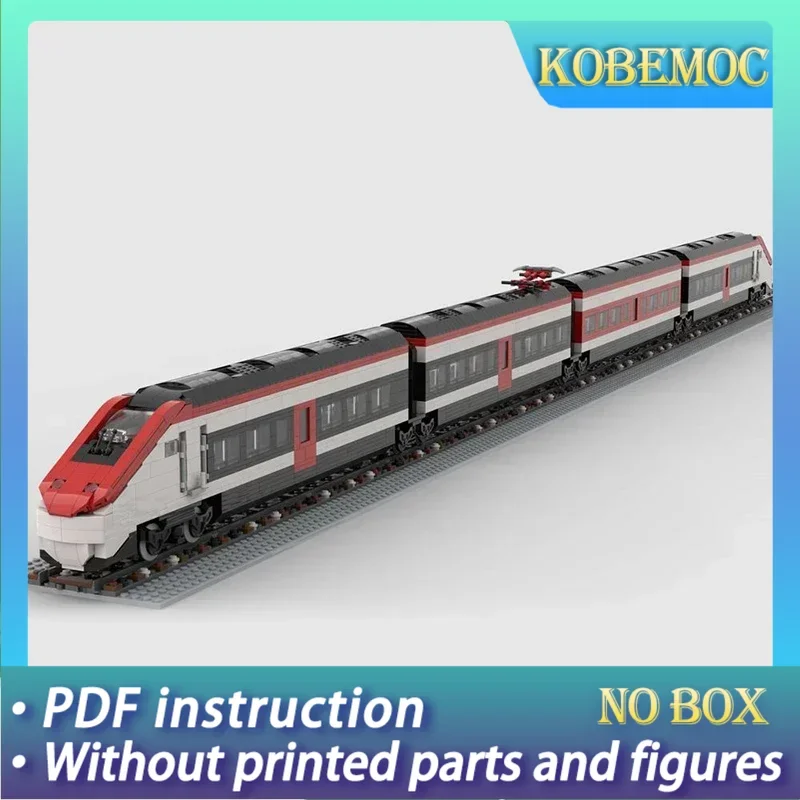 

Moc Building Bricks City Car Model Swiss High Speed Train Technology Modular Blocks Gifts Christmas Toys DIY Sets Assembly