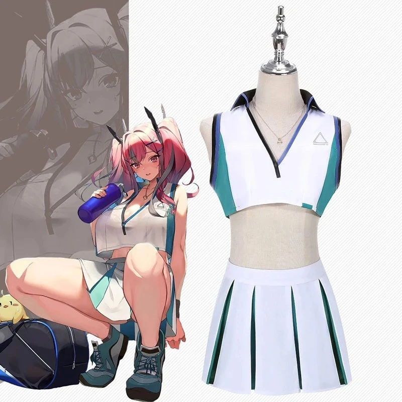 

Game Azur Lane Bremerton Cosplay Costume Anime Hot Tennis Practice Wear Sexy Woman Athletic Wear School Uniform Halloween Suit